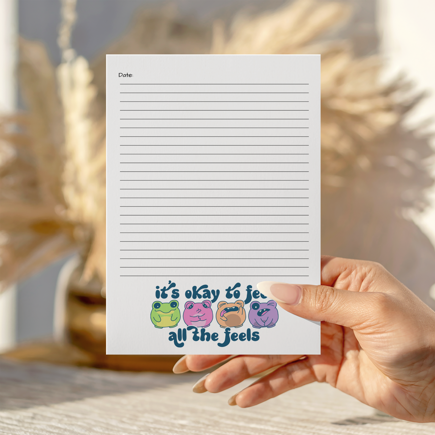 It's ok to feel all the feels Notepad A5