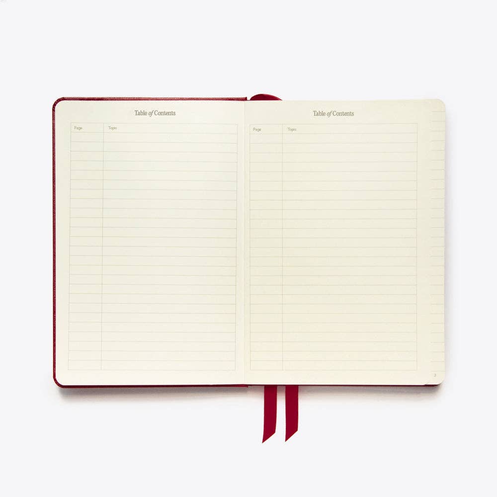 Lined Hardcover Elastic Journal - A5
