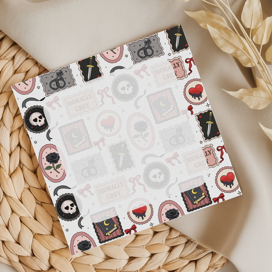 Dark Romance Square Memo Pad