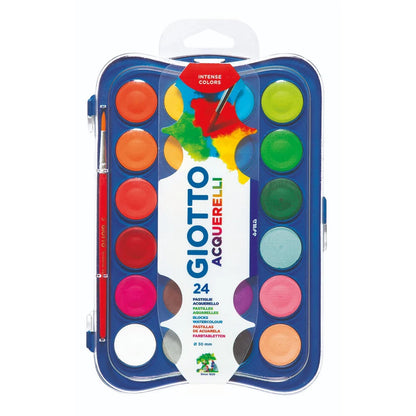 Watercolour Paint Set (24 Colours + Brush)