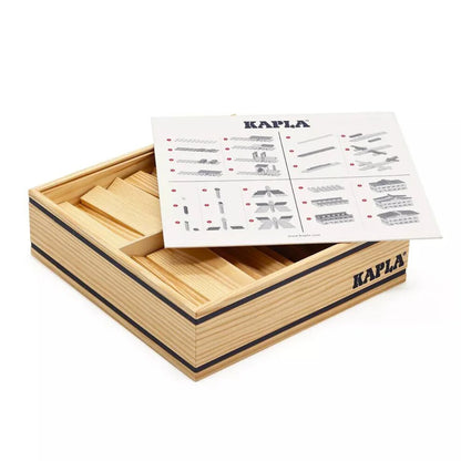 KAPLA Blocks: Building Planks (100, Natural, In Wooden Box)