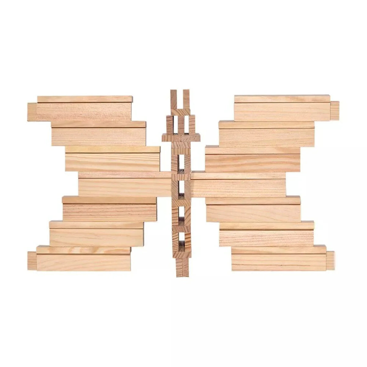 KAPLA Blocks: Building Planks (100, Natural, In Wooden Box)