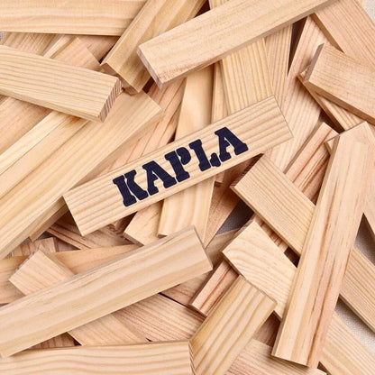 KAPLA Blocks: Building Planks (100, Natural, In Wooden Box)
