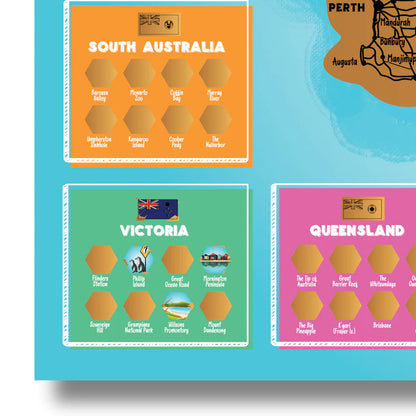 Little Explorer's Australia Scratch Off Map