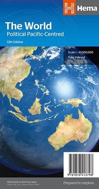 World Political Pacific-Centred Map